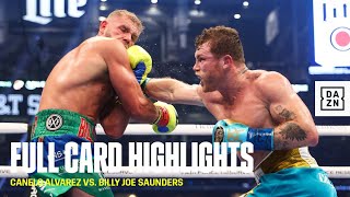 FULL CARD HIGHLIGHTS  Canelo vs Saunders [upl. by Haisi]