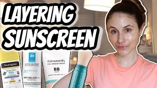 How to LAYER SUNSCREEN Dr Dray [upl. by Sproul]