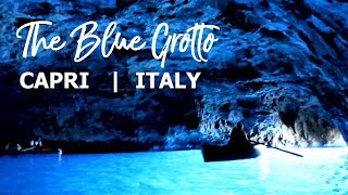 Blue Grotto Capri Italy  Grotta Azzurra Italia [upl. by Lahcar]