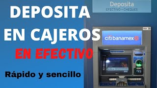 Como hacer un depósito en cajero Banamex [upl. by Gnut]