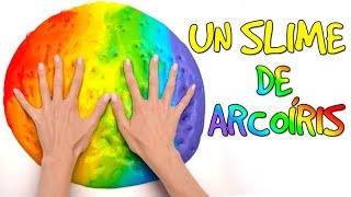 Cómo hacer un Slime Arcoíris🌈💩 [upl. by Dhiman]