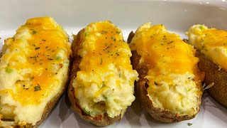 EASIEST Twice Baked Potatoes Quick amp Easy [upl. by Lavelle]