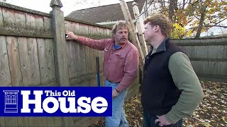 How to Replace a Rotted Fence Post  This Old House [upl. by Gibrian]