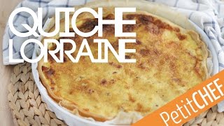 Quiche lorraine receta original francesa  Petitchef [upl. by Dahlia]