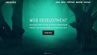 Bootstrap 4 Navbar with Slider  Responsive Homepage design with Bootstrap 4 and Animate css [upl. by Griggs956]