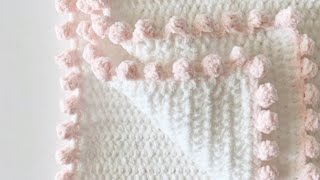 Crochet Blanket Dot Border [upl. by Rimidalv154]