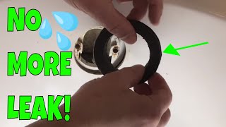 How To Replace Bathtub Overflow Drain Gasket [upl. by Molloy]