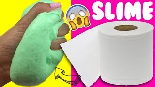 PROBANDO SLIME 💦 CON PAPEL DE BAÑO SIN PEGAMENTO [upl. by Therine]