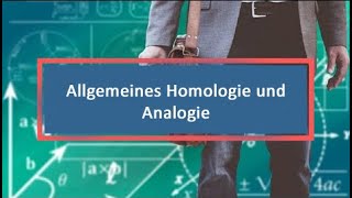 Allgemeines Homologie und Analogie [upl. by Ayahsal]