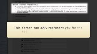 Use of a Representative Form IMM 5476 [upl. by Enened534]