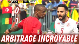 😱 INCROYABLE Larbitre perd la tête  Tunisie  Mali 01 [upl. by Fanchie]