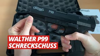 Walther P99 Schreckschuss Pistole  9 mm PAK schwarz [upl. by Wellington]