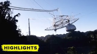 Watch the Arecibo Observatorys catastrophic collapse [upl. by Wilhelmine655]