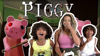 Elli Loses Her Mind HUGE PIGGY ROBLOX FAIL Mommy Regrets Playing [upl. by Ahtreb]