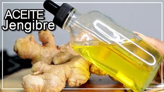 Como Hacer Aceite de Gengibre  Crecimiento de Cabello [upl. by Atnad]