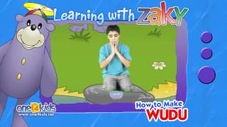 How to make Wudu Ablution  Learning with Zaky [upl. by Adaj]