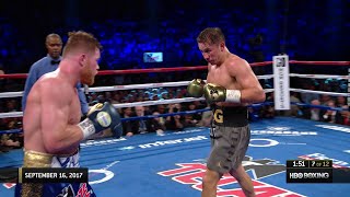 Classic Fight Canelo vs Golovkin 1 [upl. by Ahsaekal142]