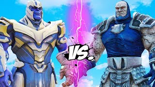 THANOS vs DARKSEID  Epic Battle  Thanos Fortnite [upl. by Anelyak]