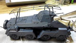 Building Tamiya SdKfz232 Schwerer Panzerspahwagen 8Rad In 135 Scale [upl. by Tsirhc]