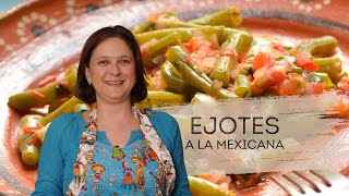 Ejotes a la mexicana una receta deliciosa [upl. by Rafaelita]