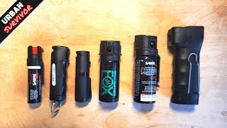 Testing the 6 Best Pepper Sprays for Everyday Carry  Self Defense 🔥 Sabre Red vs POM vs Fox Labs [upl. by Kesia]