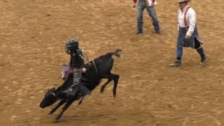 Calf Riding  2018 Junior Bull Riding National Finals NJBRA [upl. by Tlevesor]