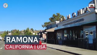 Ramona CA  Driving USA amp CALIFORNIA [upl. by Aidnahs623]