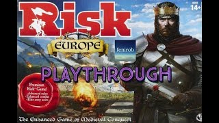 Risk Europe Board Game  Playthrough [upl. by Carmina]