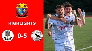 Caerleon 05 Cwmbrân Town  Gwent FA Senior cup  Quarter final highlights [upl. by Yecnuahc]