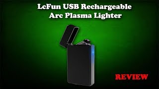 LcFun Dual Arc USB Rechargeable Plasma Lighter Review [upl. by Ecnarwal]