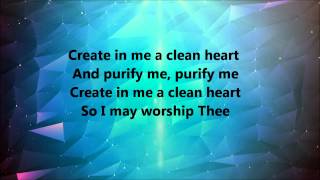 Donnie Mcclurkin  Create In Me A Clean Heart Lyrics [upl. by Neeneg]