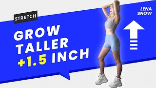 Best Stretches to GROW TALLER  10 Min Workout to Increase Height amp Fix Hunchback at Home [upl. by Milah]