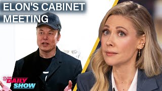 Elon Musk Crashes Cabinet Meeting amp Trump Touts 5M quotGold Cardquot for VIP Immigrants  The Daily Show [upl. by Alemap]