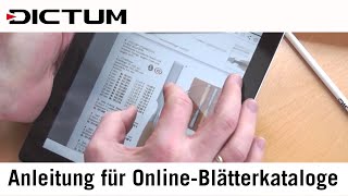 DICTUM OnlineBlätterkataloge  Anleitung  Werkzeugkatalog Gartenkatalog Messerkatalog Geschenke [upl. by Dranek962]