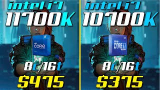 i711700K vs i710700K  Test in 8 Games [upl. by Mosnar]