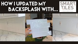 How I Updated My Backsplash with Smart Tiles [upl. by Ihc895]