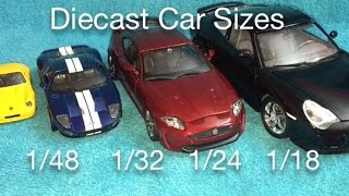 Die Cast Car Sizes 118 124 132 148 [upl. by Rafat]