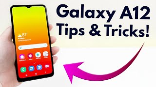 Samsung Galaxy A12  Tips and Tricks Hidden Features [upl. by Nnaecyoj808]