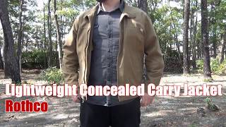 Rothcos Lightweight Concealed Carry Jacket [upl. by Yoshi]