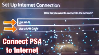 How to Connect PS4 to Internet Home Wifi Network [upl. by Siana435]