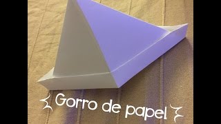 COMO HACER UN GORRO DE PAPELpapiroflxia [upl. by Graehme]