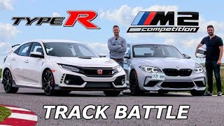 BMW M2 Competition vs Honda Civic Type R  TRACK REVIEW  DRAG RACE amp LAP TIMES [upl. by Vas]