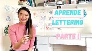 Aprende Lettering  Tutorial paso a paso  parte 1 [upl. by Zeni]