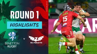 Benetton v Scarlets  Highlights  Round 1  URC 202425 [upl. by Gnilrac]