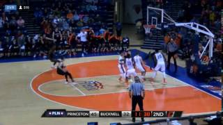 Mens Basketball Myles Stephens Dunk at Bucknell  122216 [upl. by Sternick]