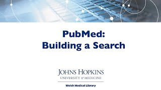 PubMed Building a Search [upl. by Nahttam357]