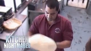 Trash Lessons About Pizza Dough  Kitchen Nightmares [upl. by Enirahtak]