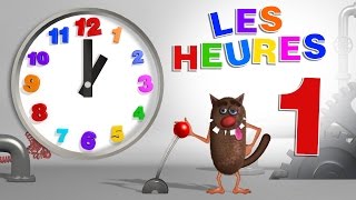 Apprendre aux enfants à lire lheure Learn to read a clock for Kids Toddlers  Serie 01 [upl. by Absa257]