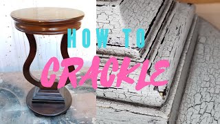 How to Crackle Finish on Furniture [upl. by Ellison285]