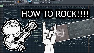 HOW TO MAKE ROCK SONG IN FL STUDIO [upl. by Schwab]